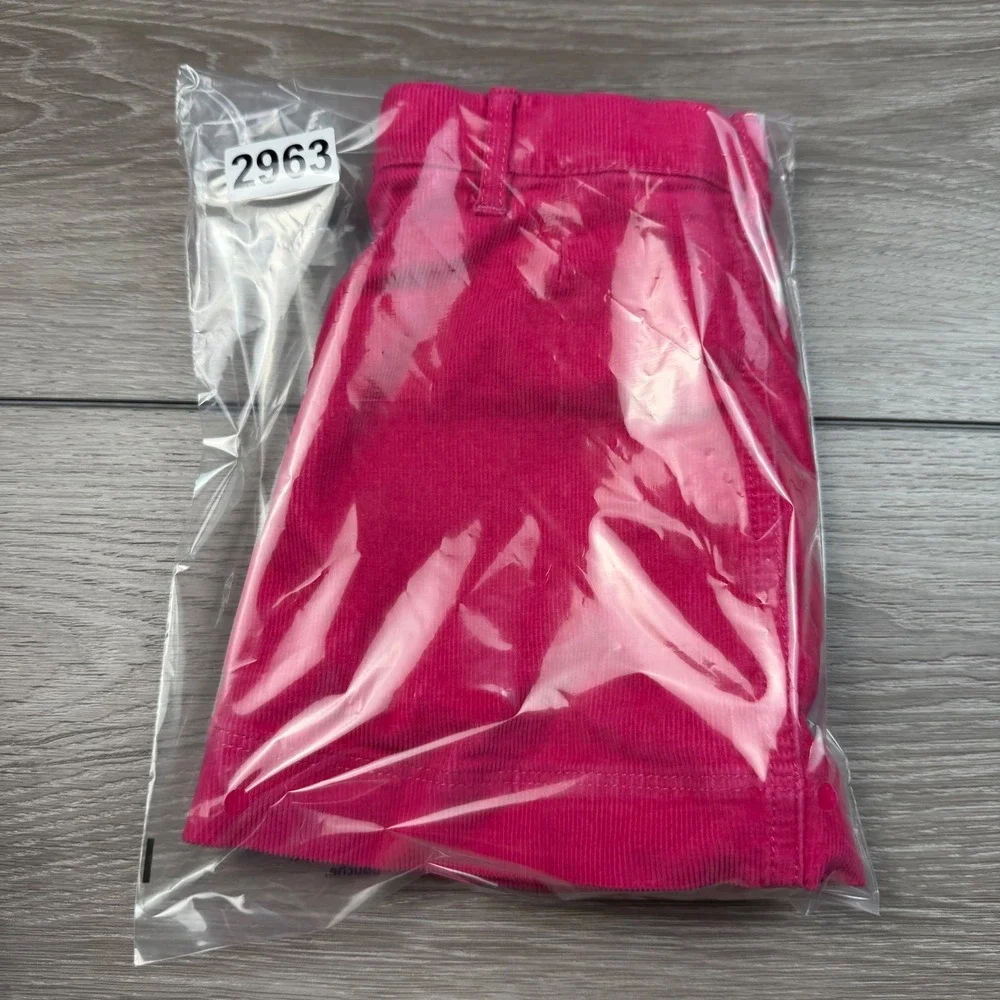 Crewcuts Girls Skirt Corduroy Button Front Mini Pink Size 5